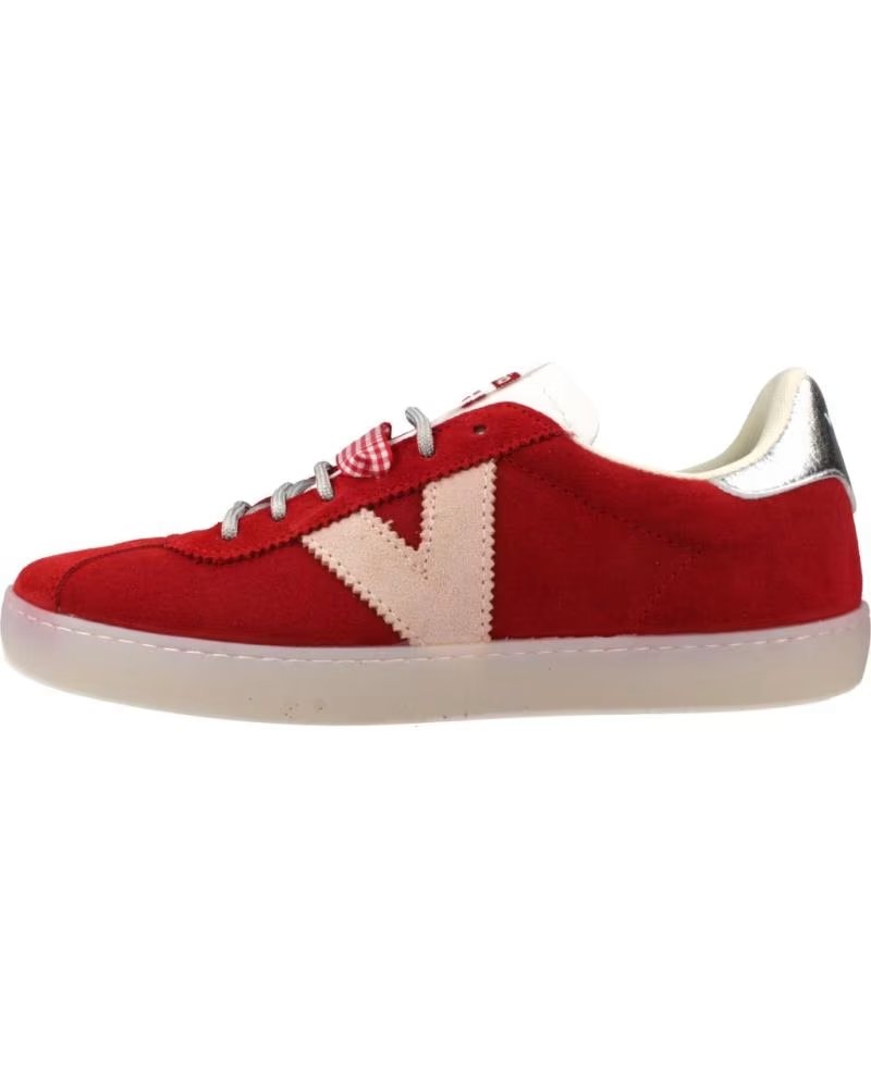 VICTORIA ZAPATILLAS MUJER MODELO BERLIN SERRAJE COLOR  ROJO