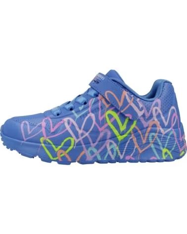 SKECHERS SNEAKERS UNO LITE LOVE LEVITATE BLU BLMT