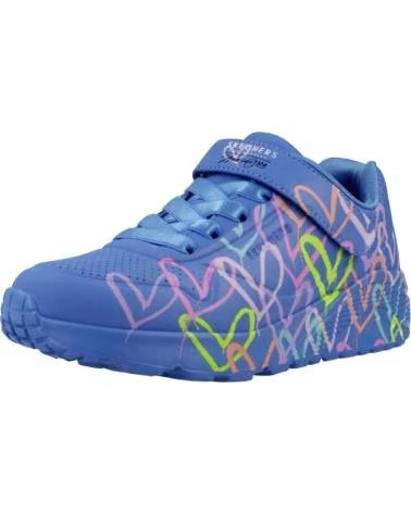 SKECHERS SNEAKERS UNO LITE LOVE LEVITATE BLU BLMT
