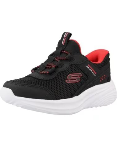 SKECHERS ZAPATILLAS NINO MODELO 404208N COLOR NEGRO BLK