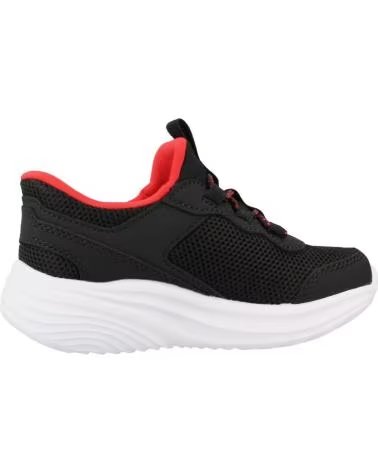 SKECHERS ZAPATILLAS NINO MODELO 404208N COLOR NEGRO BLK