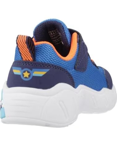 SKECHERS ZAPATILLAS 100702OFWT EN BEIGE PARA MUJER BLUE NAVY TEXTILE- SYNTHETIC- ORANGE TRIM