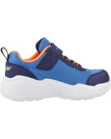 SKECHERS ZAPATILLAS 100702OFWT EN BEIGE PARA MUJER BLUE NAVY TEXTILE- SYNTHETIC- ORANGE TRIM