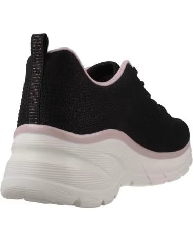 SKECHERS ZAPATILLAS 150384-BKRG EN NEGRO PARA MUJER BLACK MESH-ROSE GOLD TRIM