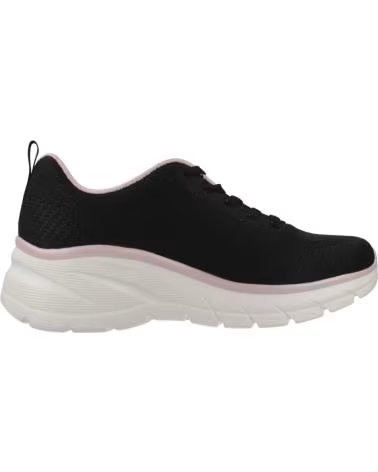 SKECHERS ZAPATILLAS 150384-BKRG EN NEGRO PARA MUJER BLACK MESH-ROSE GOLD TRIM