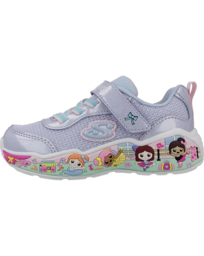 SKECHERS SNEAKER PLAY SCENE FUN SQUAD PER BAMBINA PWMT