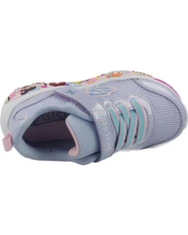 SKECHERS SNEAKER PLAY SCENE FUN SQUAD PER BAMBINA PWMT