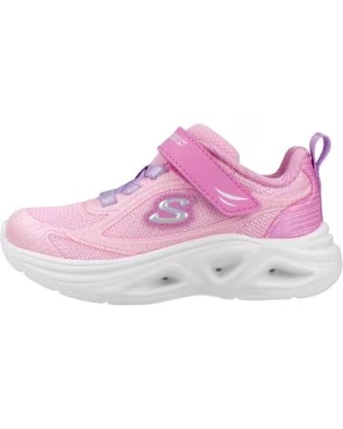 SKECHERS TÊNIS SOLA GLOW 20 ROSA PARA MENINA PKLV