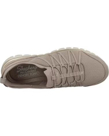 SKECHERS GRACEFUL PURECRUSH SNEAKER AUS TAUPE-GOLD STRICK TPGD