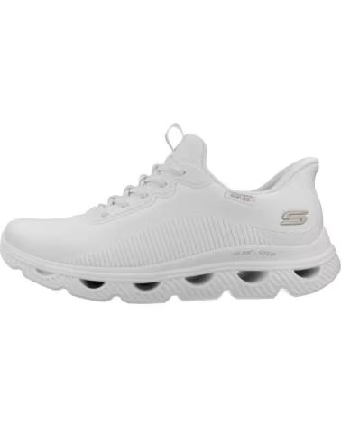 SKECHERS BASKETS SLIP-INS BOBS ARC AVES BLANC W