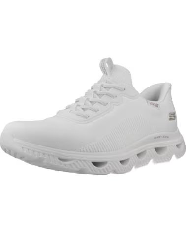 SKECHERS BASKETS SLIP-INS BOBS ARC AVES BLANC W
