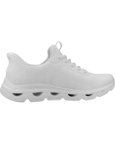 SKECHERS BASKETS SLIP-INS BOBS ARC AVES BLANC W