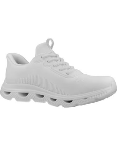 SKECHERS BASKETS SLIP-INS BOBS ARC AVES BLANC W