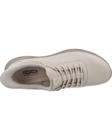 SKECHERS SNEAKERS DONNA SLIP-INS BOBS ARC WAVES BEIGE NAT