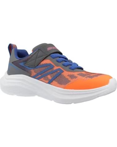 SKECHERS ZAPATILLAS 404125L-ORCC EN MULTICOLOR PARA NINOS UNISEX ORANGE CHARCOAL SYNTHETIC - TEXTILE - BLUE TRIM