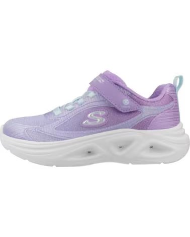 SKECHERS Zapatillas S-Lights Sola Glow 2 0 - Dazzle Steps Lavender Sparkle Mesh-Aqua Trim en morado para ninos unisex LAVENDER S