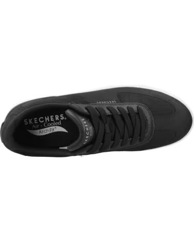 SKECHERS BASKETS ARCH FIT COURT BREAK POUR HOMME BLK