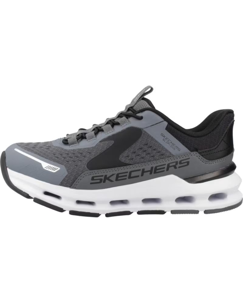 SKECHERS BASKETS GLIDE STEP PLUS VISTA LANE GRIS CCBK