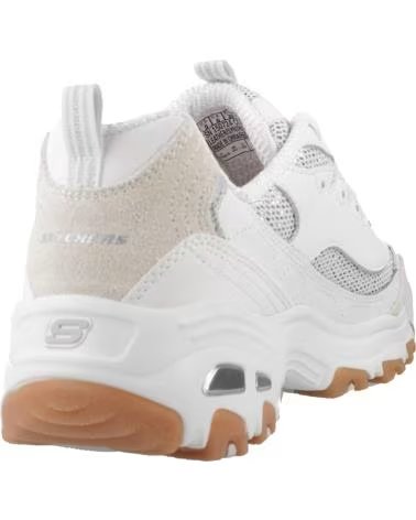 SKECHERS SNEAKERS D LITES STELLAR SHIMMER BIANCHE WSL