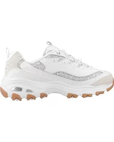 SKECHERS SNEAKERS D LITES STELLAR SHIMMER BIANCHE WSL