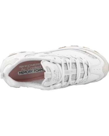 SKECHERS SNEAKERS D LITES STELLAR SHIMMER BIANCHE WSL