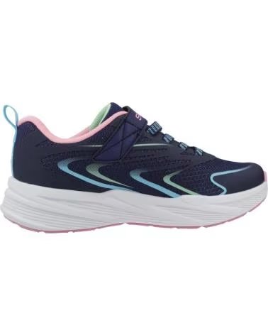 SKECHERS ZAPATILLAS DE RUNNING 303882L-NVMT EN AZUL PARA NINOS UNISEX NAVY SPARKLE MESH-MULTI TRIM