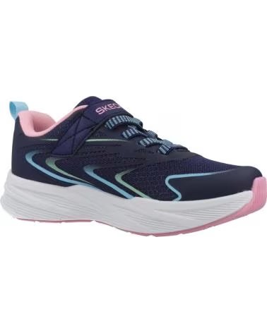 SKECHERS ZAPATILLAS DE RUNNING 303882L-NVMT EN AZUL PARA NINOS UNISEX NAVY SPARKLE MESH-MULTI TRIM