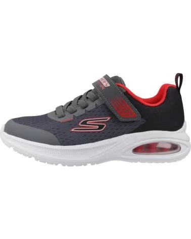 SKECHERS ZAPATILLAS MICROSPEC MAX ADVANCE EN GRIS PARA NINOS UNISEX