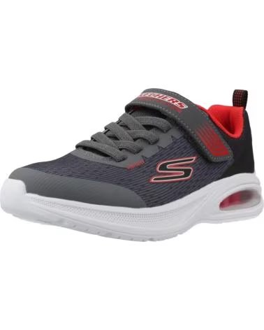 SKECHERS ZAPATILLAS MICROSPEC MAX ADVANCE EN GRIS PARA NINOS UNISEX