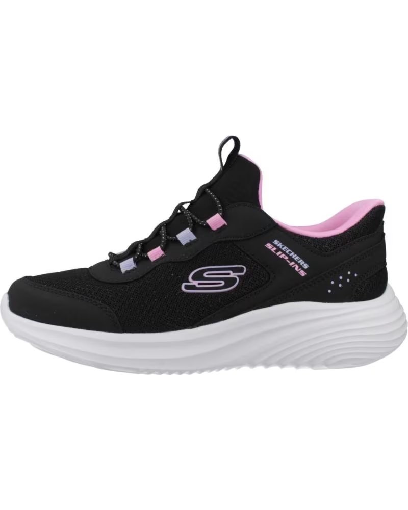 SKECHERS ZAPATILLAS BOUNDER PRO EN NEGRO PARA NINAS BLACK SYNTHETIC-TEXTILE TRIM