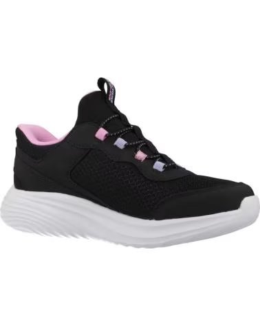 SKECHERS ZAPATILLAS BOUNDER PRO EN NEGRO PARA NINAS BLACK SYNTHETIC-TEXTILE TRIM