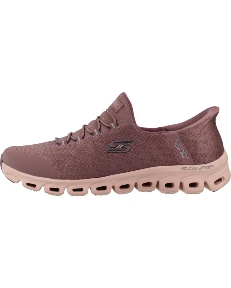SKECHERS SLIP-INS GLIDE STEP VIBEY DAMENSCHUHE BURG