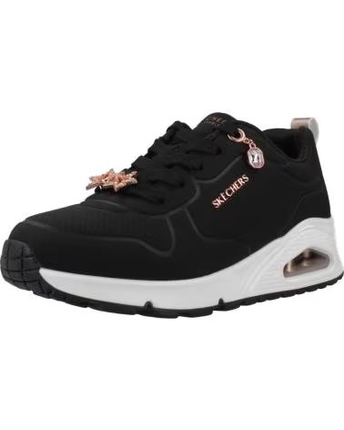 SKECHERS ZAPATILLAS 590503400039 EN NEGRO PARA MUJER BLACK-ROSEGOLD