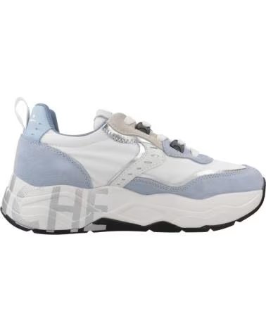 VOILE BLANCHE BASKETS FEMME MODÈLE CLUB105 COULEUR BLEUE BLUWHT