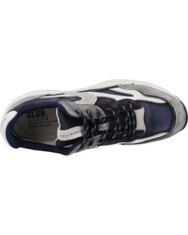 VOILE BLANCHE SNEAKERS UOMO CLUB22 BLU LEDNVY