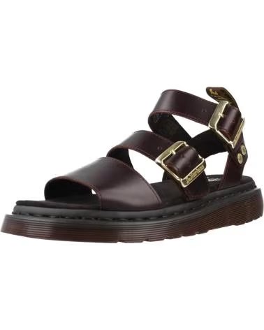 SANDALES DR MARTENS GRYPHON EN CUIR MARRON CHARRO