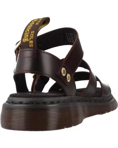 SANDALES DR MARTENS GRYPHON EN CUIR MARRON CHARRO
