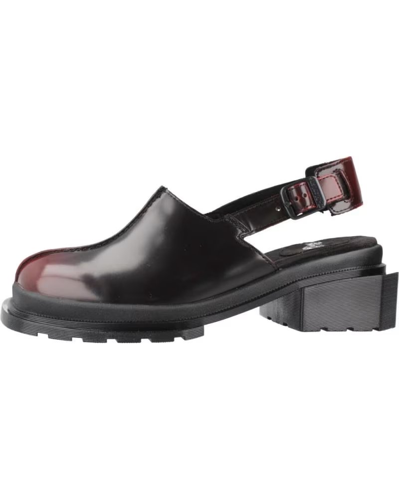 DR MARTENS MAYBOLE MULE SANDALS BURGUNDY RED
