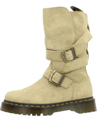 DR MARTENS STIVALI ANISTONE STRAP IN MARRONE CHIARO TAN