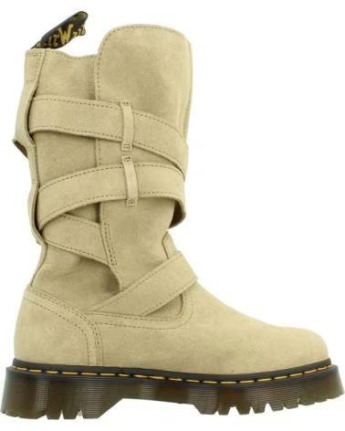 DR MARTENS STIVALI ANISTONE STRAP IN MARRONE CHIARO TAN