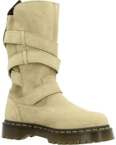 DR MARTENS STIVALI ANISTONE STRAP IN MARRONE CHIARO TAN