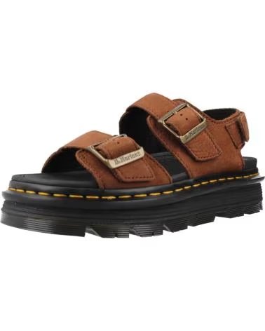 DR MARTENS ZEBZAG PLATEAUSANDALEN SEPIA BROWN DAMEN