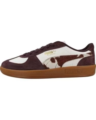 PUMA TÊNIS FEMININO PALERMO COW, MARROM E BRANCO WHITE