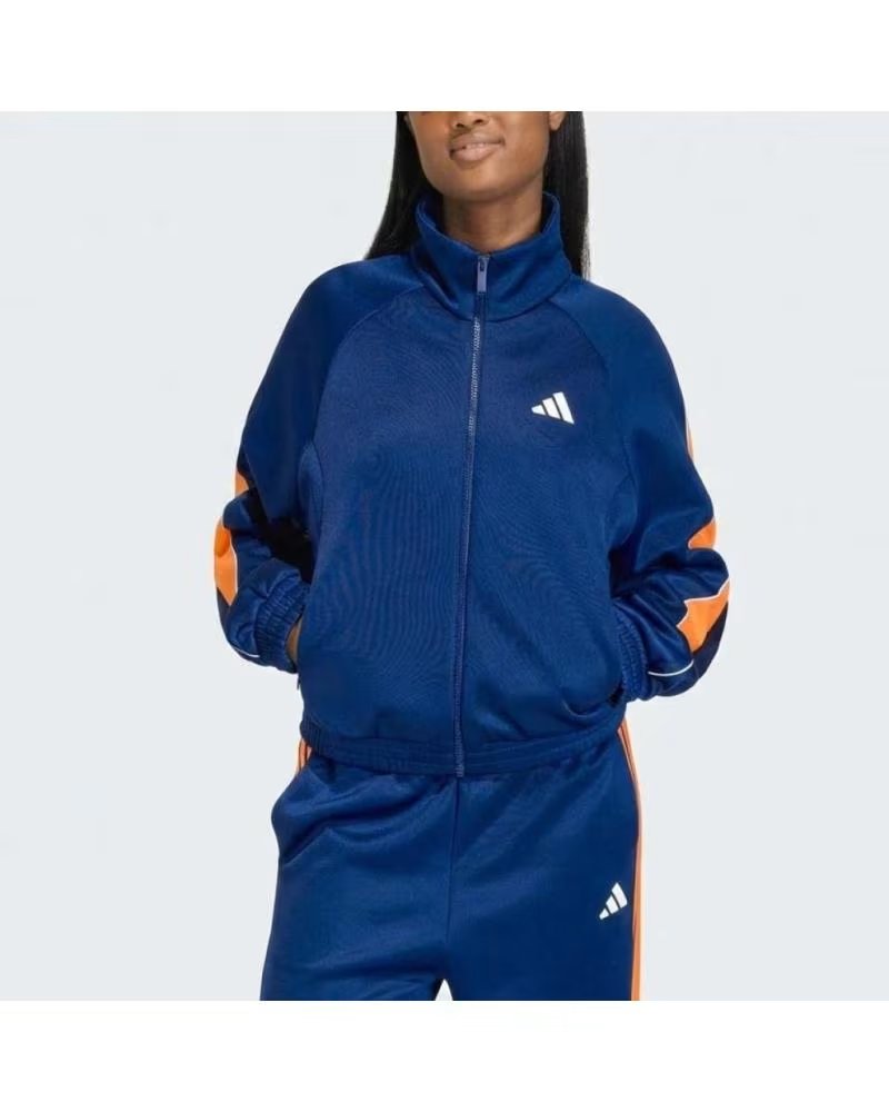 ADIDAS CHAQUETA DE CHANDAL KB4276 EN AZUL PARA MUJER DKBLUE-PUOR-OWHITE