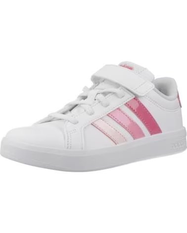 ADIDAS Zapatillas Grand Court 3 0 en blanco para ninos unisex FTWWHT-PNKFUS-BLIPNK