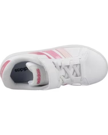 ADIDAS Zapatillas Grand Court 3 0 en blanco para ninos unisex FTWWHT-PNKFUS-BLIPNK