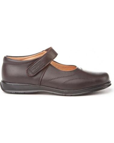 Zapatos de Niña ANGELITOS ESCOLAR PIEL 461 CHOCOLATE