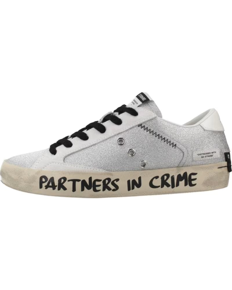 CRIME LONDON ZAPATILLAS MUJER DISTRESSED 28684 PLATA SILVER