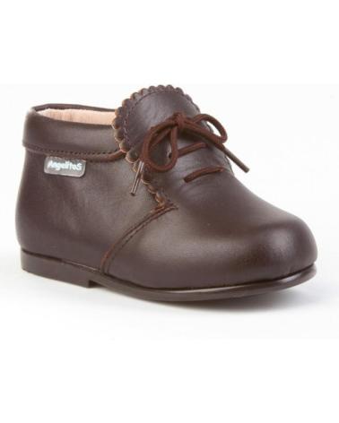 Botines de Niña ANGELITOS BOTITA GALES PIEL 422 CHOCOLATE