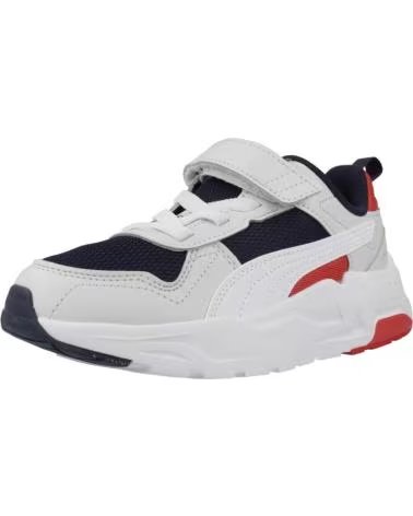 SAPATILHAS PUMA TRINITY 2 LT INFANTIS WHITE NAVY RED